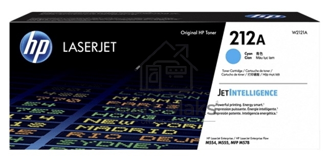Картридж лазерный Cartridge HP 212A для CLJ Enterprise M554/M555/M578, голубой ( 4 500 стр.)