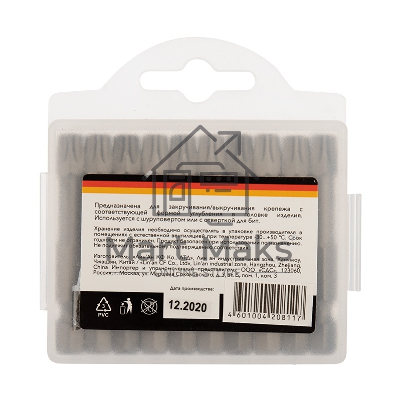 Бита Torx T-40х50 мм для шуруповерта (упак. 10 шт.) Kranz