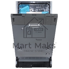 Встраиваемая посудомоечная машина Korting KDI 45140, серый, 44.8 см, 10 компл., 49 дБ, класс A++