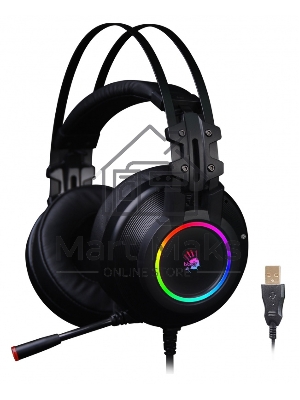 Наушники с микрофоном A4 Bloody G528C черный 1.8м мониторы USB оголовье (G528C)