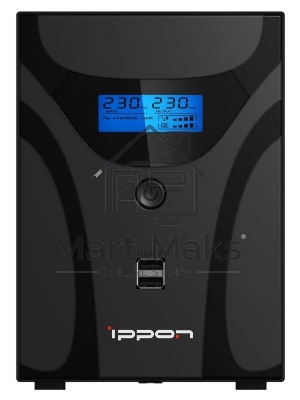 Источник бесперебойного питания Ippon Smart Power Pro II Euro 1200 720Вт 1200ВА черный