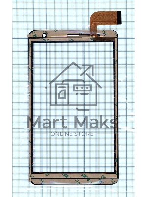 Сенсорное стекло (тачскрин) DEXP Ursus N570 черное