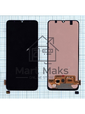 Дисплей для Samsung Galaxy A70 SM-A705F в сборе с тачскрином (OLED full size) черный
