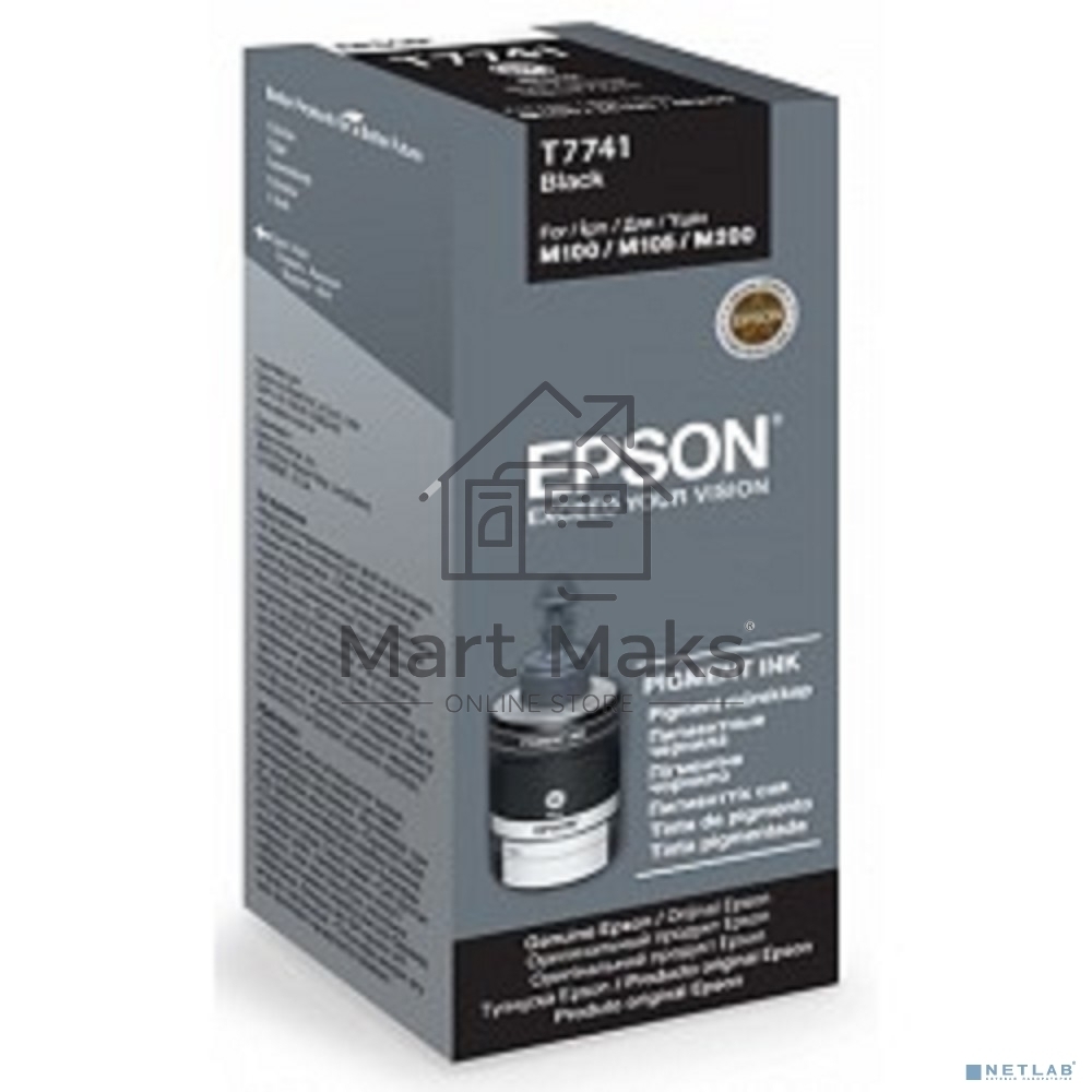 Картридж струйный Epson C13T77414A черный для Epson I/C (b) M100/200 (6000стр.)