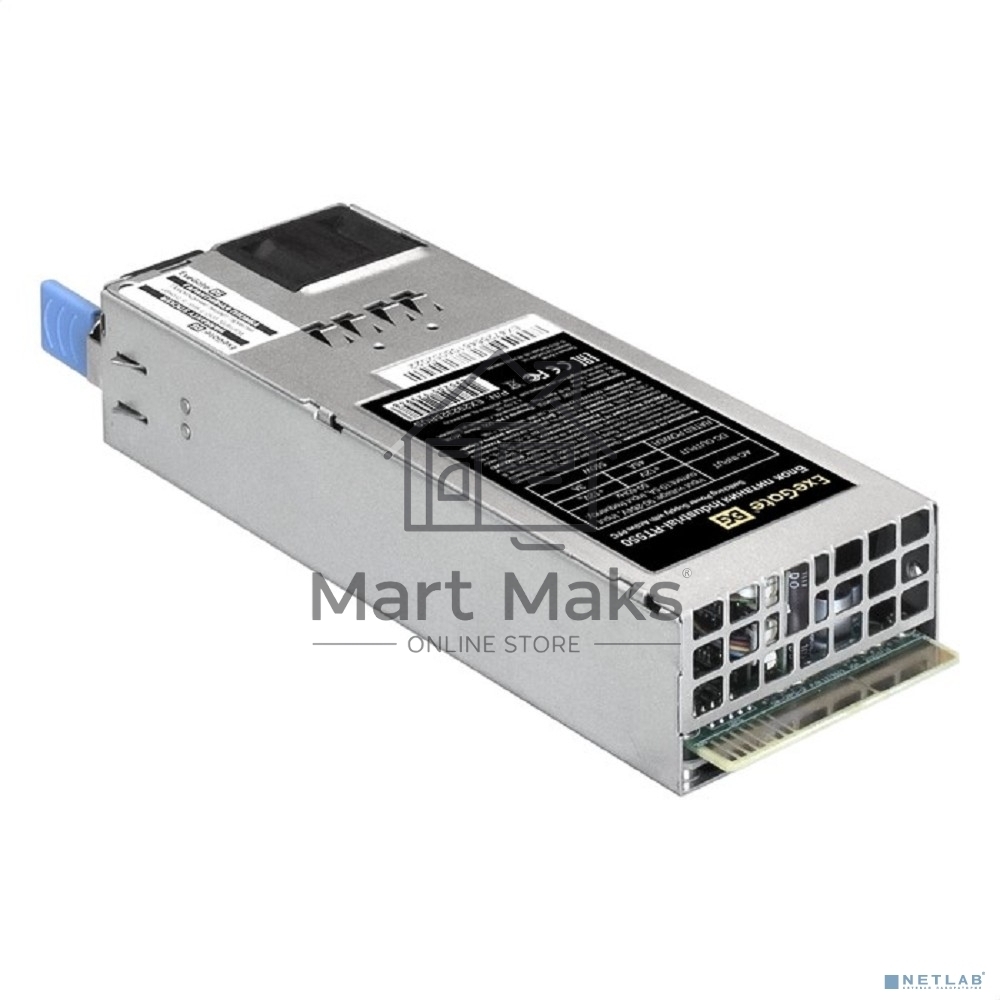 Серверный блок питания2U Redundant 2x550W ExeGate EX292321RUS Industrial-RTS550 (APFC, КПД 94% (80 PLUS Platinum), 4 cm fan, 24pin, 2x(4+4)pin, 2PCIe, 2SATA, 6IDE, Cable Management)