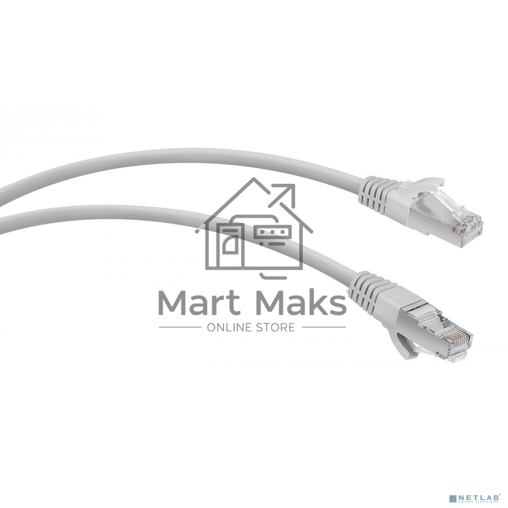 Патч-корд WRline WR-PC-RJ45-FTP-5E-1-GY F/UTP общий экран RJ-45 вил.-вилка RJ-45 кат.5E 1м серый LSZH (уп.:1шт)