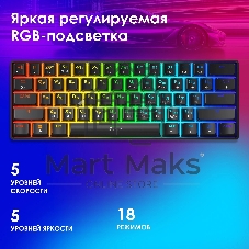 Клавиатура Oklick K713X проводная, USB Type-A, чёрный