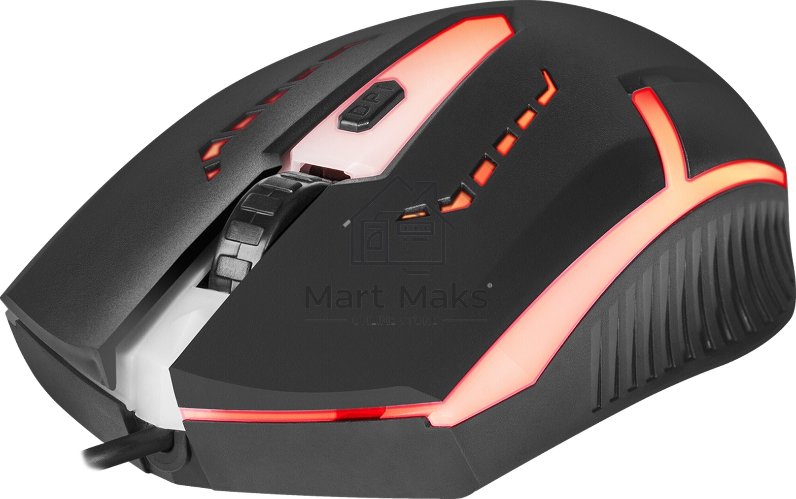 Мышь проводная Defender Hit MB-601 черный, 1200 dpi, USB, кнопки - 4