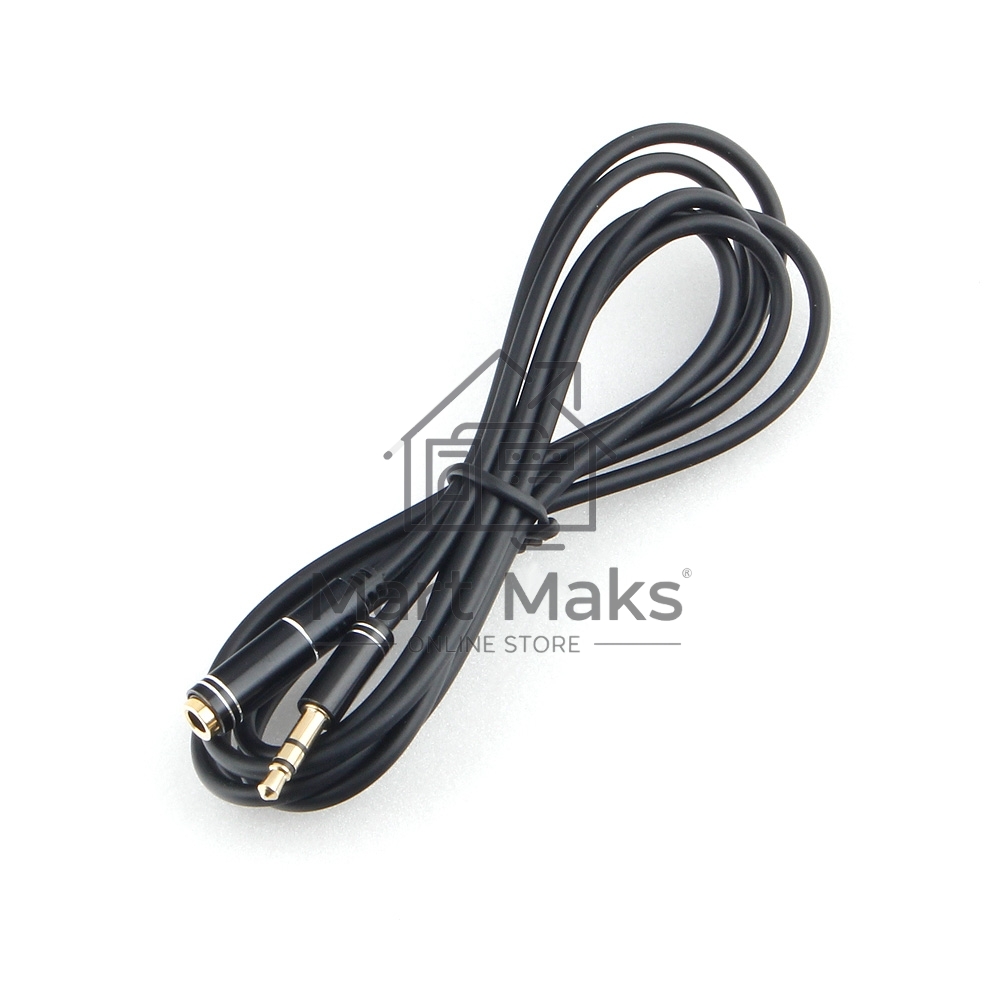 Кабель аудио удлинительный Cablexpert CCAB-02-35MF-1.5MB. 3.5 Jack (M)/3.5 Jack (F), черный, 1.5м, блистер