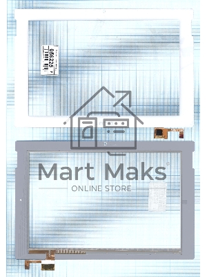 Сенсорное стекло (тачскрин) DY10118 (V4) белое