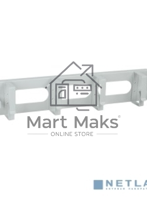 Кабельный органайзер ITK CO35-2M6R 2U 2 боковых горизонт. и 4 вертик. кольца, серый