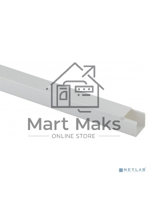 Кабель-канал 25x25 белый, 2 метра ЭРА Б0031134