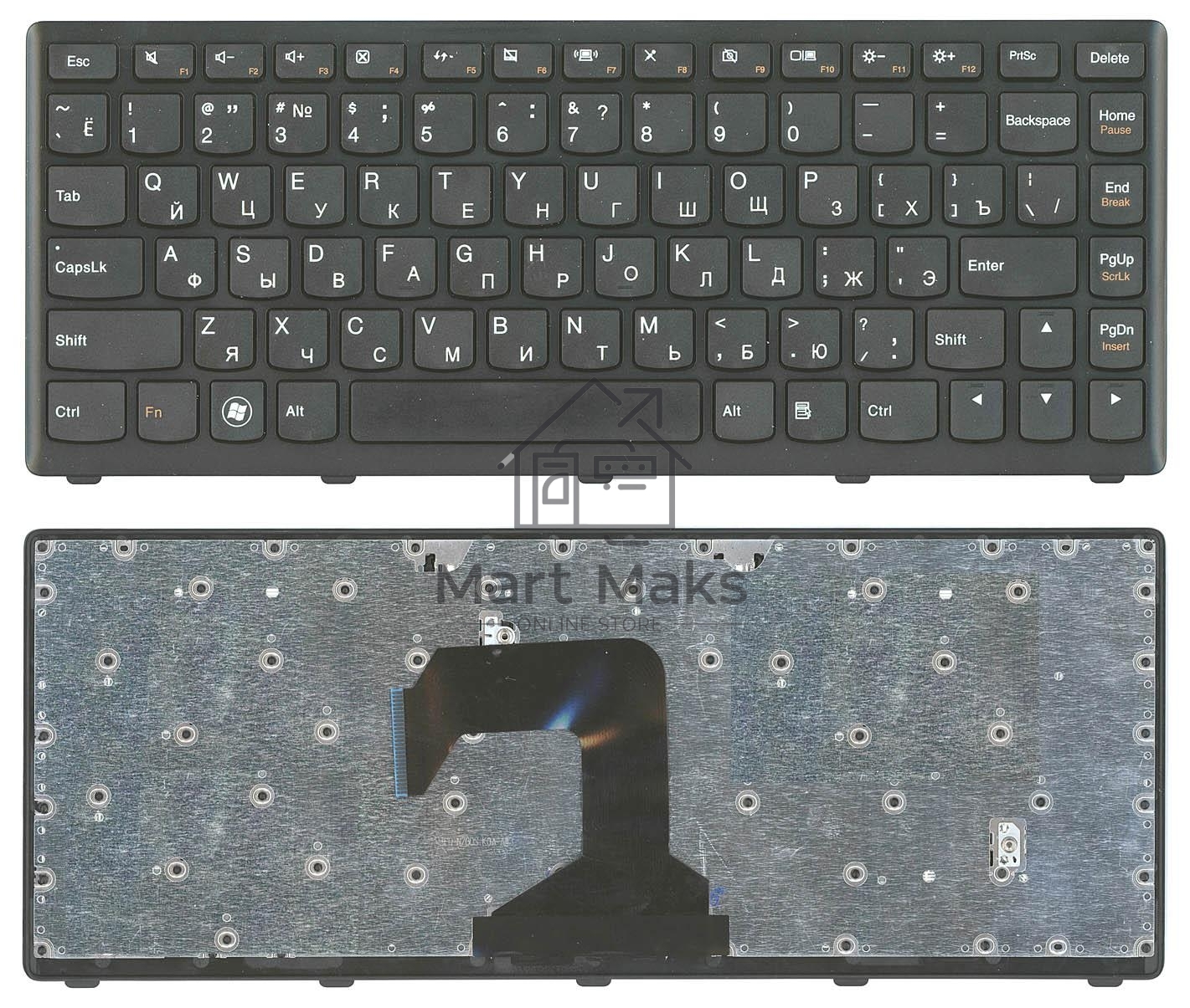 Клавиатура для ноутбука Lenovo IdeaPad S300 S400 S405 черная