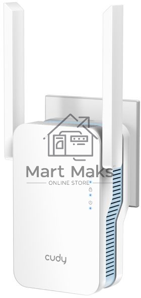 Повторитель беспроводного сигнала Cudy RE1200 AC1200 10/100BASE-TX/Wi-Fi белый