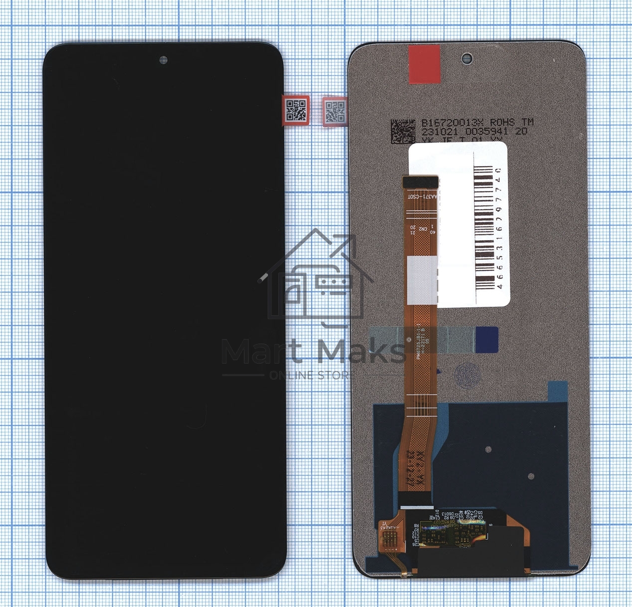 Дисплей для Realme 10 Pro 5G в сборе с тачскрином RMX3661 (TFT) черный