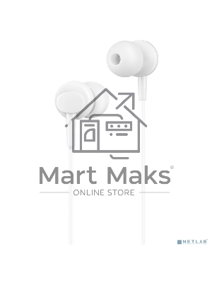 Проводные наушники-вставки с микрофоном Hoco M14 белый