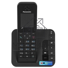 Телефон беспроводной (DECT) Panasonic KX-TGH220RUB черный АОН, Caller ID, 