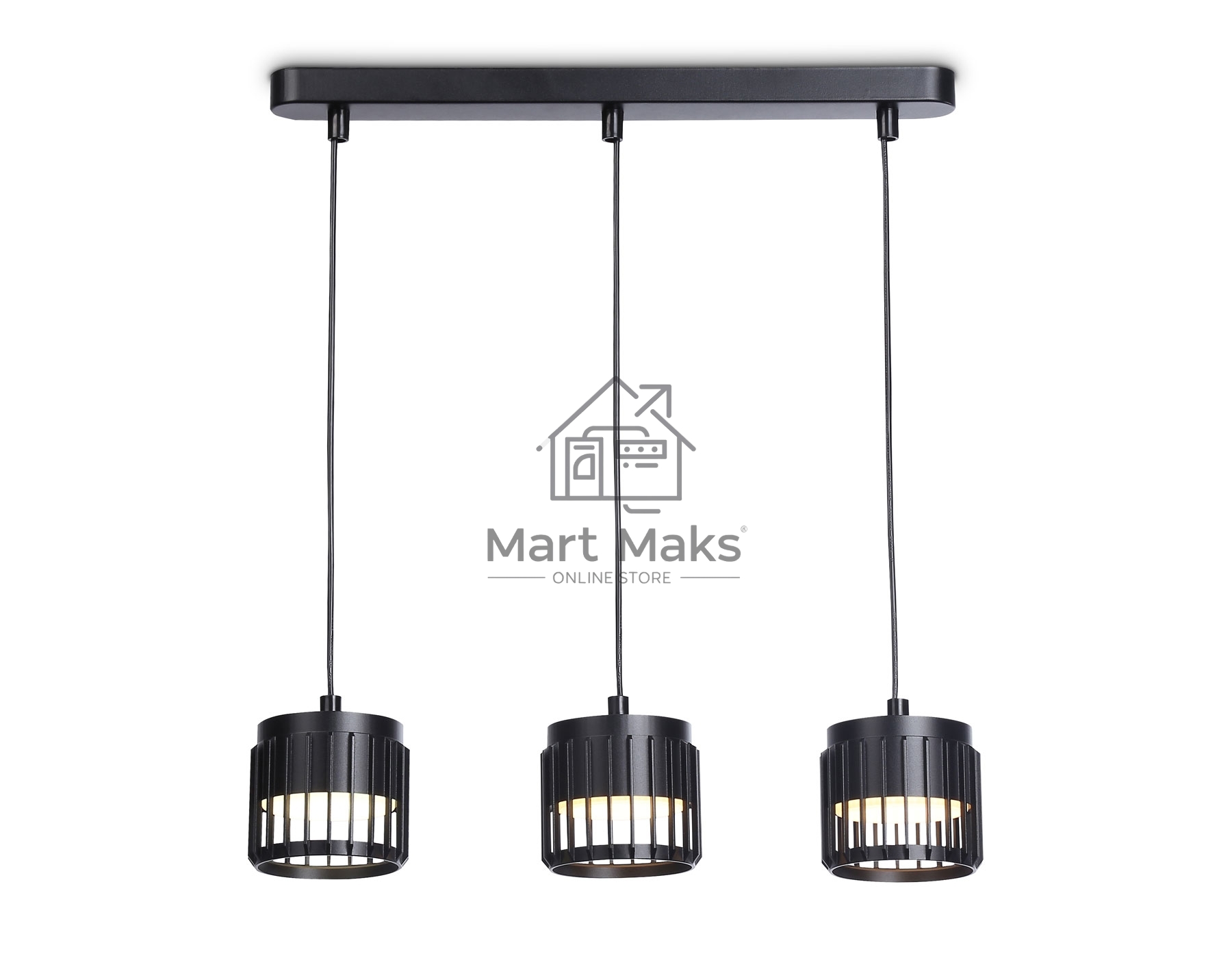 Светильник Ambrella light TN71175/3 BK черный GX53/3 400*100*1080