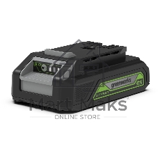 Дрель-шуруповерт Greenworks GD24DD35K2, 20 В, 2 Ач, 35 Нм, бесщеточный
