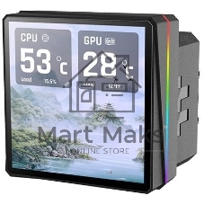Система водяного охлаждения Thermaltake TH360 V3 Ultra ARGB Soc-AM5/AM4/1200/1700/1851 черный 4-pin 37.8dB Al LCD 365W Ret (CL-W474-PL12SW-A)