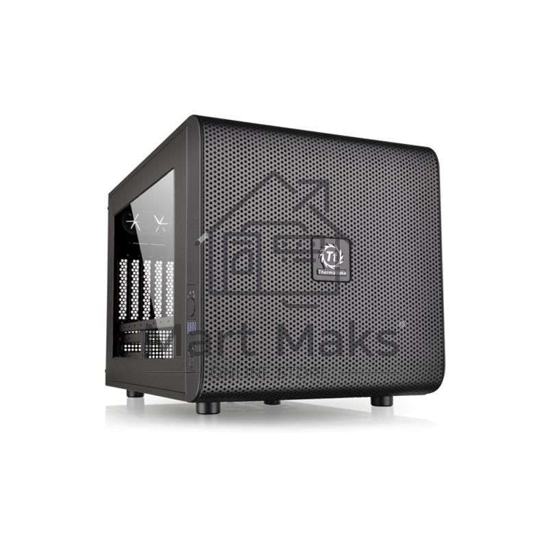 Компьютерный корпус Thermaltake Case Tt Core V21 CA-1D5-00S1WN-00 mATX/ win/ black/ USB3.0/ no PSU