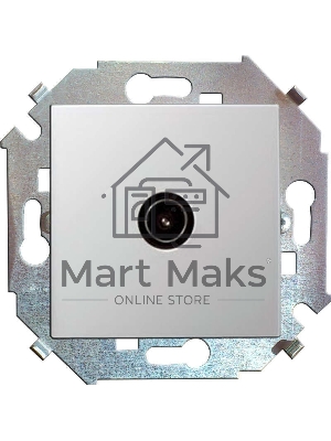 Механизм розетки TV СП Simon15 одиночная белый Simon 1591475-030