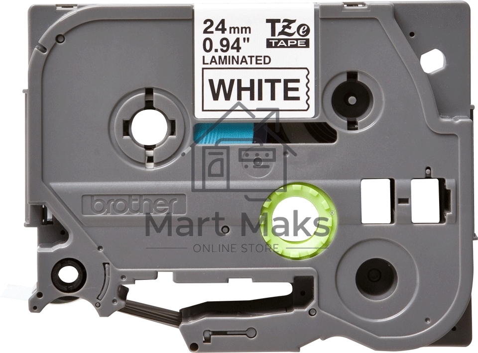 Картридж Brother TZe-251 24 мм, 8 м, черный шрифт, белый фон, для BROTHER P-Touch