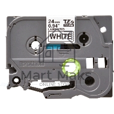Картридж Brother TZe-251 24 мм, 8 м, черный шрифт, белый фон, для BROTHER P-Touch