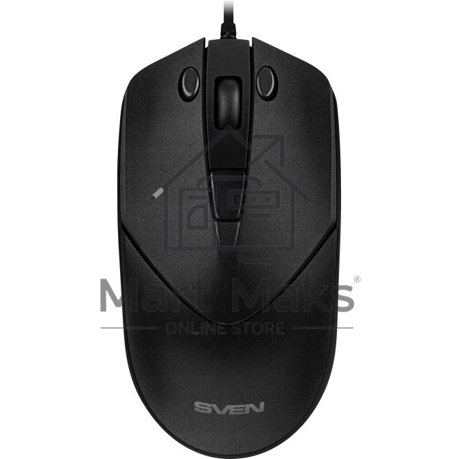 Мышь проводная SVEN RX-100 черный, 4000 dpi, USB, кнопки - 6