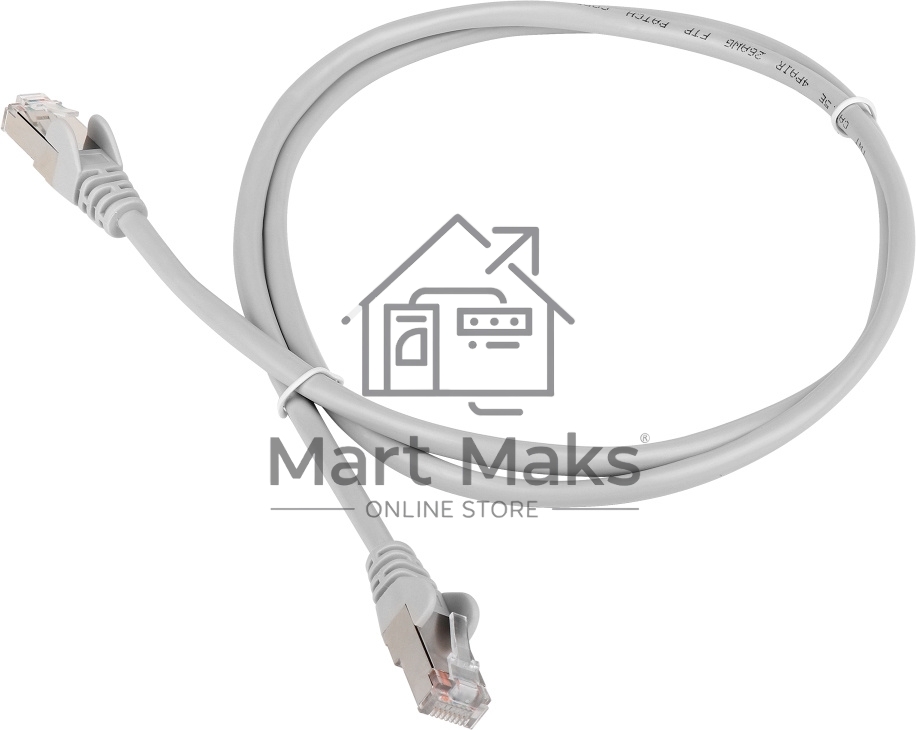 Кабель Patch cord Lanmaster TWT-45-45-2.0/S6-GY 2м FTP Cat 6 Grey