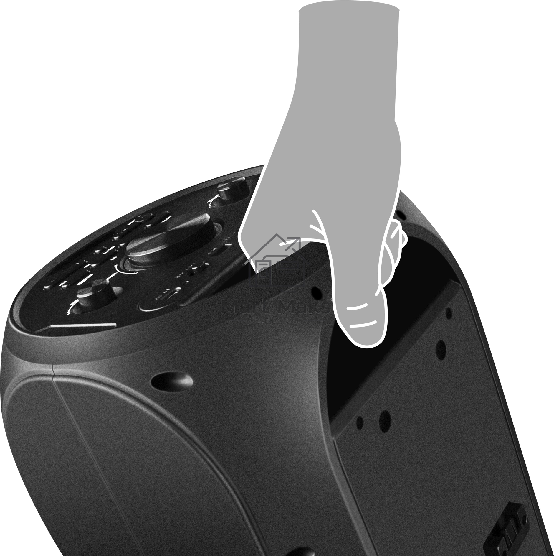 Колонка АС Sven PS-750, черный (80 Вт, TWS, Bluetooth, FM, USB, microSD, LED-дисплей, 2х4400мА*ч)