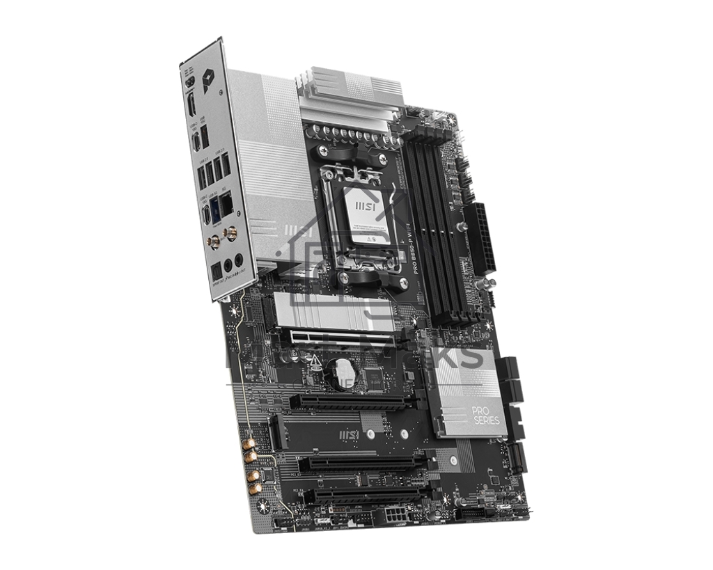 Материнская плата MSI PRO B850-P WIFI, AM5, AMD B850, 4xDDR5, 4xSATA, 3xM.2, 1xPCIe 5.0 x16, 1xPCIe 4.0 x4, 2xPCIe 3.0 x1, 1xHDMI, 1x5Gb LAN, Wi-Fi 7, 4xUSB 2.0, 1xUSB 3.2 Gen 1, 1xUSB 3.2 Gen 2, 2xUSB-C 3.2 Gen 2, 2x3.5 мм, 7.1, ATX