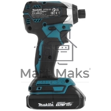 Дрель-шуруповерт Makita DTD153SY, 18 В, 1,5 Ач, 170 Нм, бесщеточный, ударный