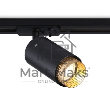 Трековый однофазный светильник Ambrella light GL5162 BK/GD черный/золото GU10 max 12W D60*190