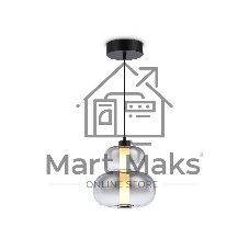 Подвесной светодиодный светильник Ambrella light LH11052 BK/SM черный/дымчатый 12W 3000K D230*265