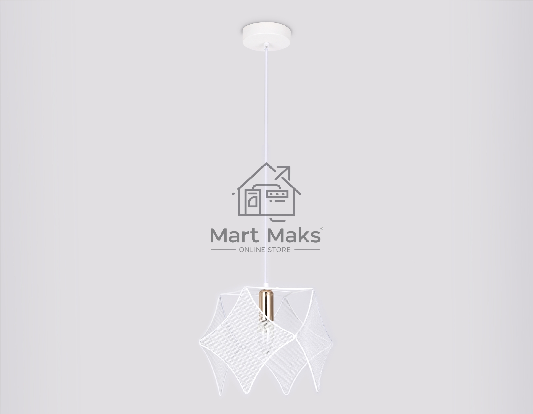 Светильник Ambrella light TR8420 WH/GD белый/золото E14 max 40W D285*1000