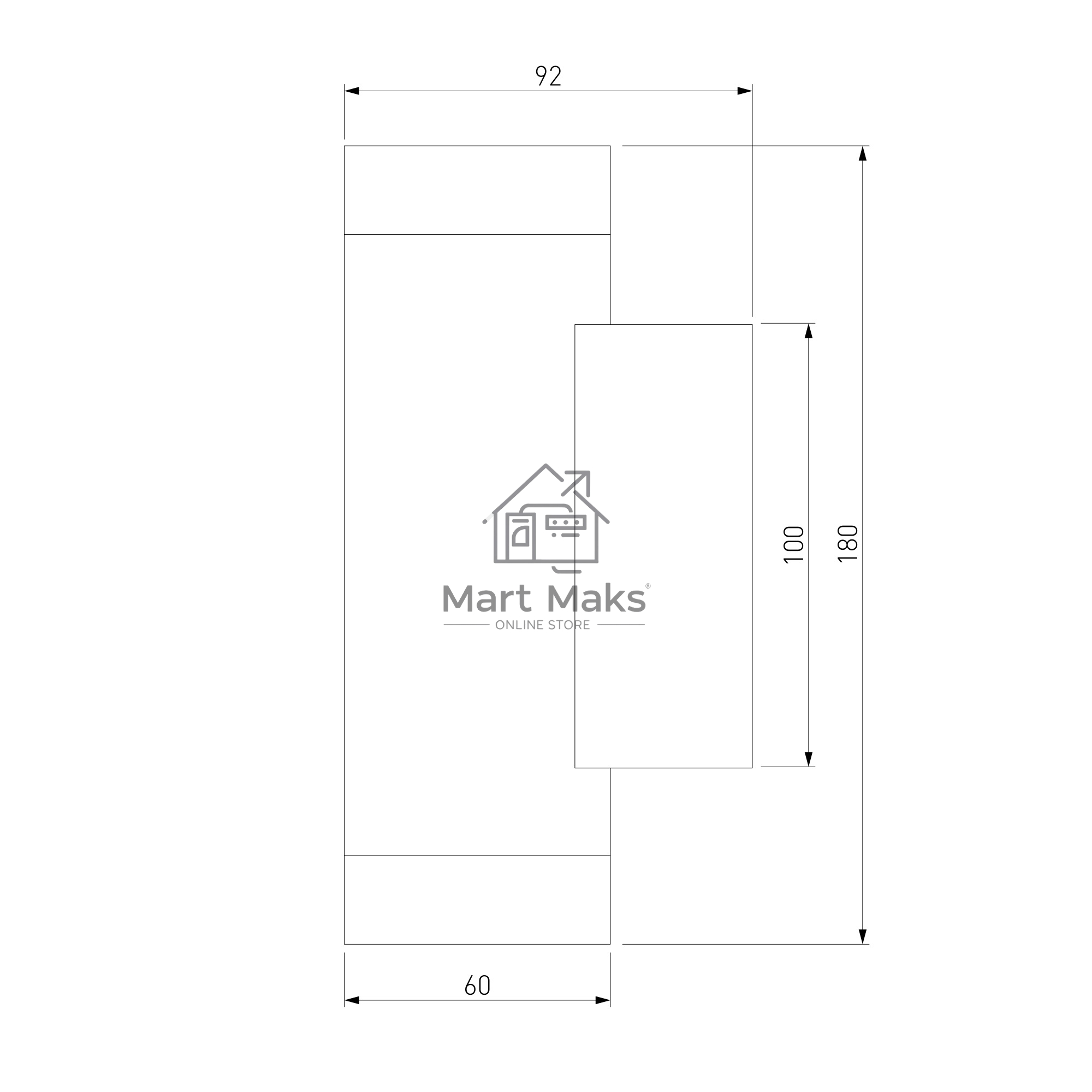Poli MRL 1016 Светильник настенный белый