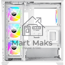 Компьютерный корпус Ocypus Gaммa C72 WH ARGB ATX/win/white/4 ARGB fans/no PSU/Tempered Glass
