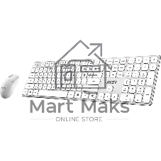 Комплект клавиатура и мышь MSI FORGE K210 W COMBO WHITE RU
