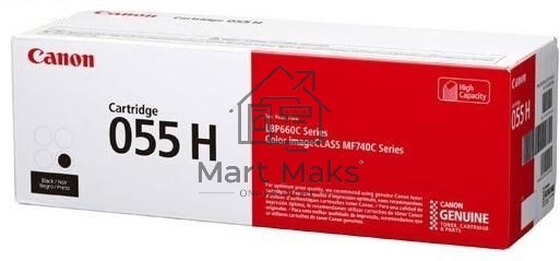 Картридж лазерный Canon 055 H BK (3020C002) черный (7600 стр.) для Canon i-SENSYS серий MF740, LBP660