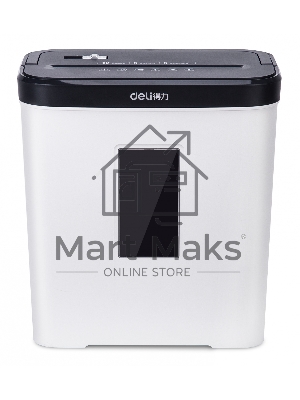 Шредер Deli E9939 белый (секр.P-4)/фрагменты/5лист./12лтр./скобы