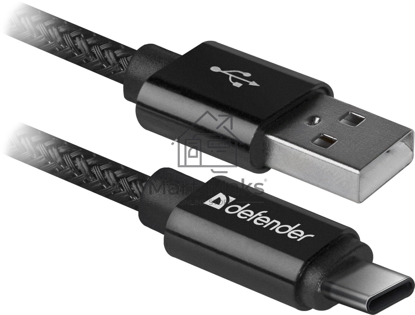 Кабель Defender USB2.0 TO TYPE-C  1M черный USB09-03T