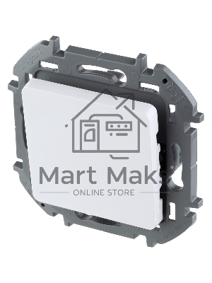 Переключатель 1-клавишный 10AX 250В белый