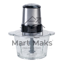 Измельчитель электрический Galaxy Line GL 2355, серебристый с черным, стеклянная чаша 1,5 л, 400 Вт, импульсный режим