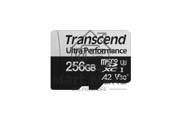 Флеш-накопитель Transcend Карта памяти 256GB UHS-I U3 microSD w/ adapter A2 Ultra Performance R/W:160/125 MB/s