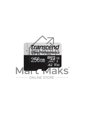 Флеш-накопитель Transcend Карта памяти 256Gb UHS-I U3 мicroSD w/ adapter A2 Ultra Performance R/W:160/125 Mb/s