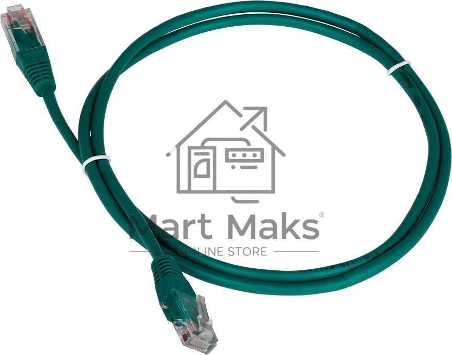 Кабель Патч-корд Lanmaster UTP TWT-45-45-5.0-GN вилка RJ-45-вилка RJ-45 кат.5е 5м зеленый ПВХ (уп.:1шт)