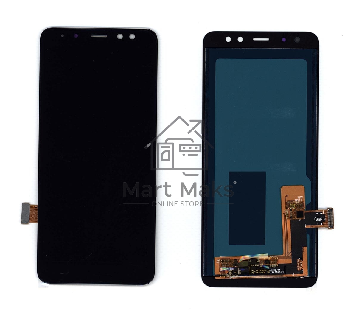 Дисплей для Samsung Galaxy A8 (2018) SM-A530F в сборе с тачскрином (OLED) черный