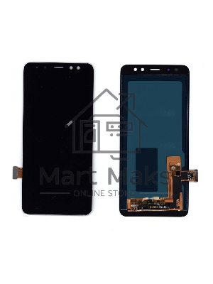 Дисплей для Samsung Galaxy A8 (2018) SM-A530F в сборе с тачскрином (OLED) черный