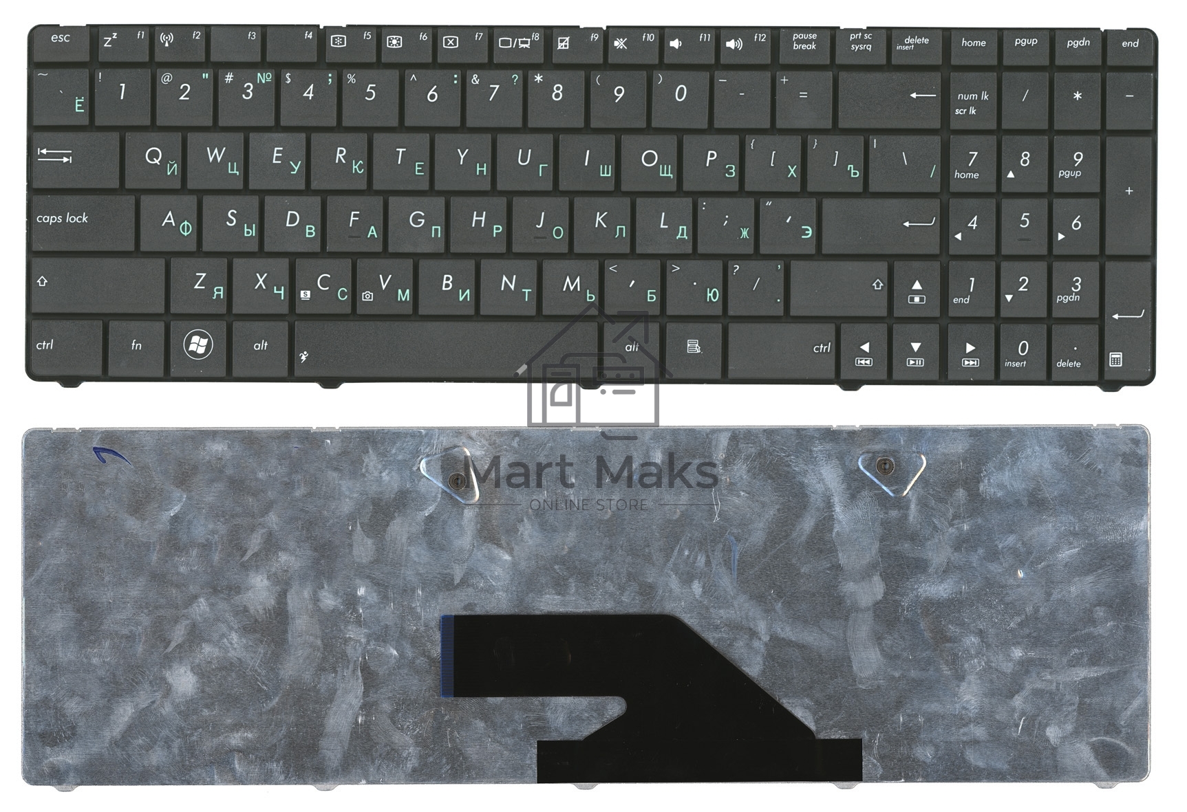 Клавиатура для ноутбука Asus K75 K75DE K75VJ K75VM черная